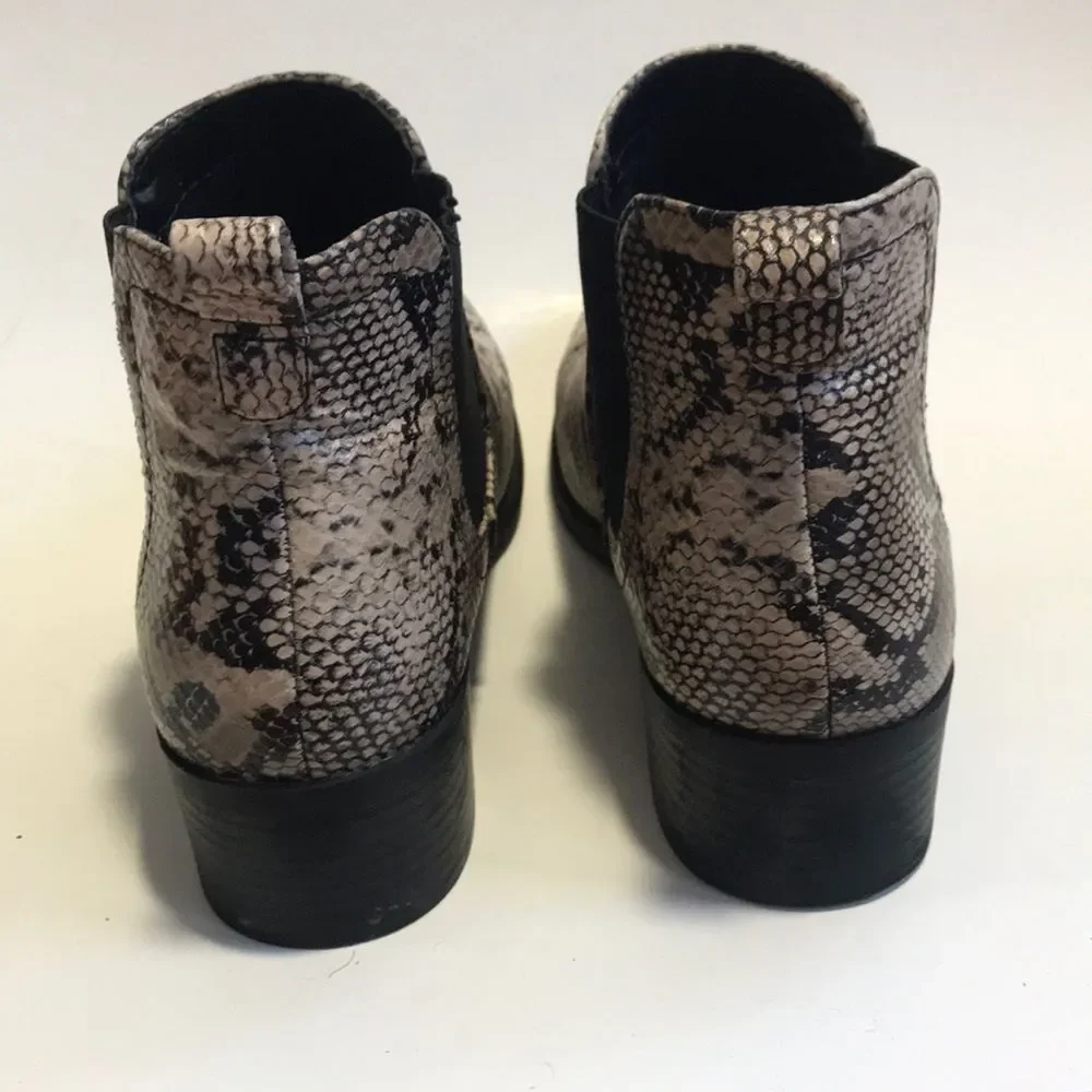 Coconuts by Matisse Snake Print Ankle Boots 7.5
